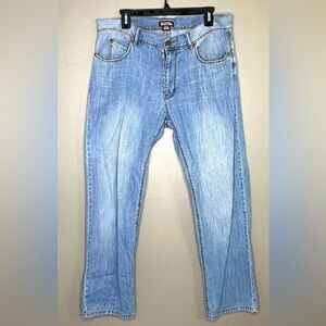 Michael Kors Mens Light Wash Jeans, Size 34/30 100% Cotton Straight Cut